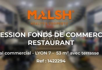 Restaurant à céder Lyon 7 avec terrasse