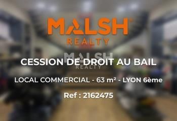 Cession droit au bail local commercial Lyon 6ème - Quartier Foch