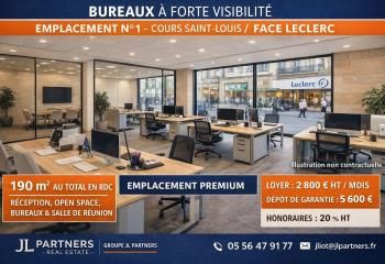 Bureaux à louer Bordeaux Cours Saint-Louis face Leclerc