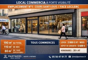 Local commercial à louer Cours Saint-Louis Bordeaux