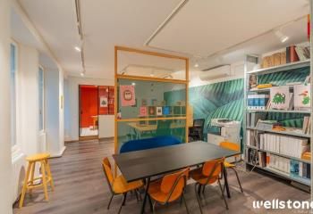 Location bureau Paris 9 - Grands Boulevards, cour arborée