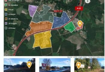 Terrain constructible à vendre Castets - accès infrastructures locales