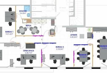Location bureaux Saint-Priest - Proche Tramway T2, Métro ligne D et aéroport Saint-Exupéry