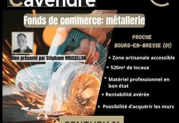 Fonds de commerce métallerie Bourg-en-Bresse