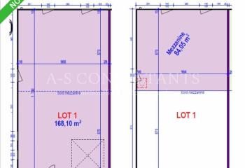 Location activité/entrepôt - 253 m²