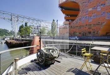 Location bureaux Lyon 2 - Peniche avec terrasse et parking