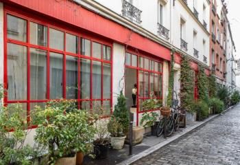 Vente bureau Paris 11 impasse arborisée calme