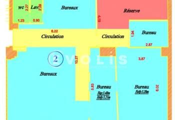 Location bureaux Paris 10 - 4ème étage, hauteur sous plafond