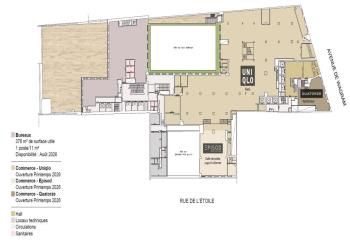 Location bureaux Paris 17 - Proche place de l'Étoile