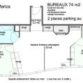 Location de bureau de 75 m² à La Baule-Escoublac - 44500 plan - 2