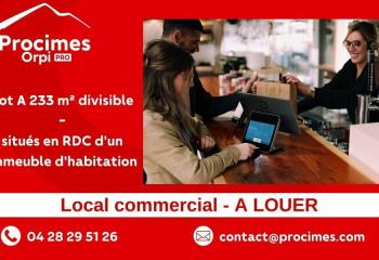 Location local commercial Viviers-du-Lac (73420) - 233 m² à Viviers-du-Lac - 73420