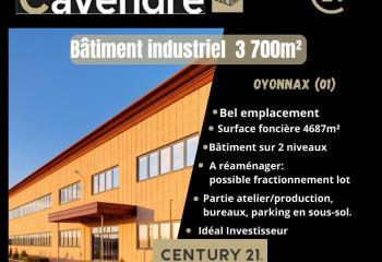 Activité/Entrepôt à vendre Oyonnax (01100) - 3700 m² à Oyonnax - 01100