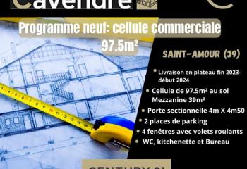 Activité/Entrepôt à vendre Saint-Amour (39160) - 98 m² à Saint-Amour - 39160