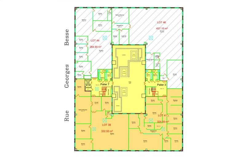 Location de bureau de 658 m² à Antony - 92160 plan - 1