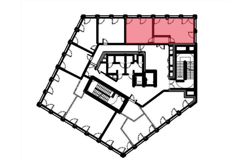 Location de bureau de 56 m² à Asnières-sur-Seine - 92600 plan - 1
