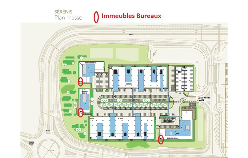 Location de bureau de 13 262 m² à Aussonne - 31840 plan - 1