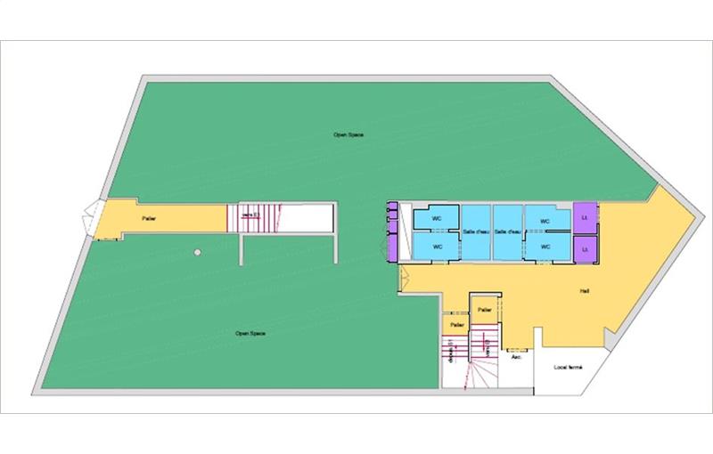 Location de bureau de 1 133 m² à Balma - 31130 plan - 1