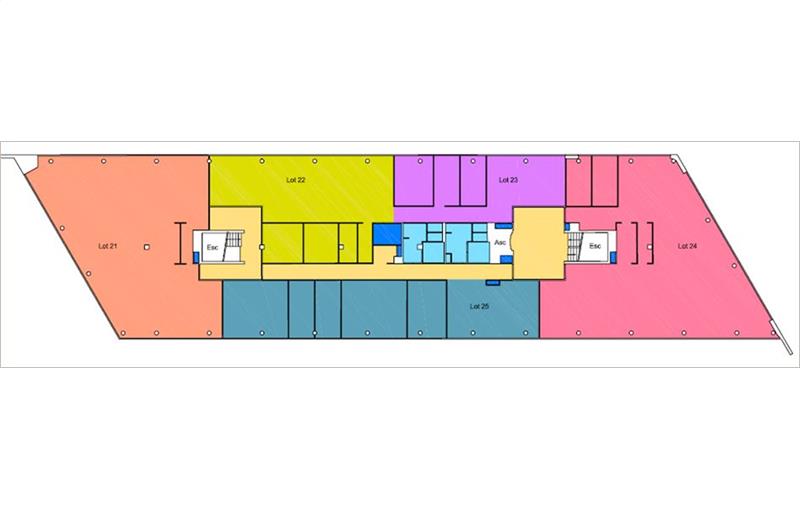 Location de bureau de 1 374 m² à Balma - 31130 plan - 1