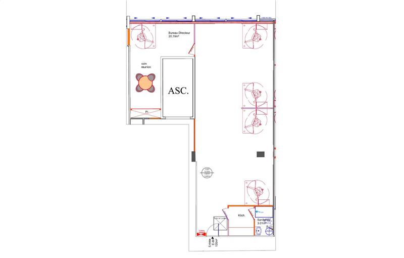 Location de bureau de 129 m² à Biot - 06410 plan - 1