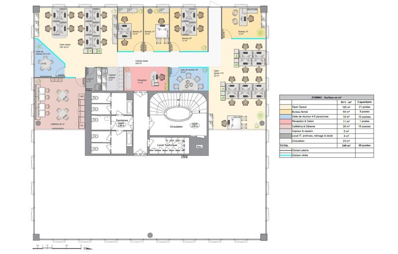 Location de bureau de 271 m² à Biot - 06410 plan - 1