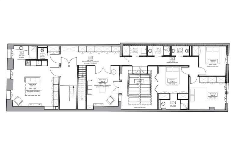 Location de bureau de 205 m² à Bordeaux - 33000 plan - 1