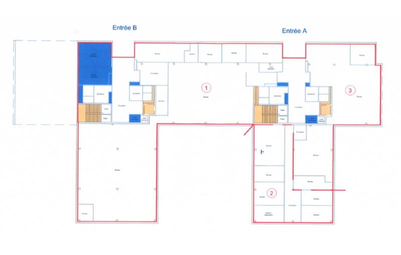 Location de bureau de 1 731 m² à Bordeaux - 33000 plan - 1