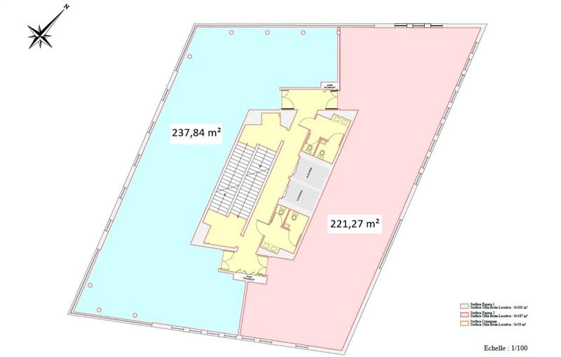 Location de bureau de 698 m² à Bordeaux - 33000 plan - 1