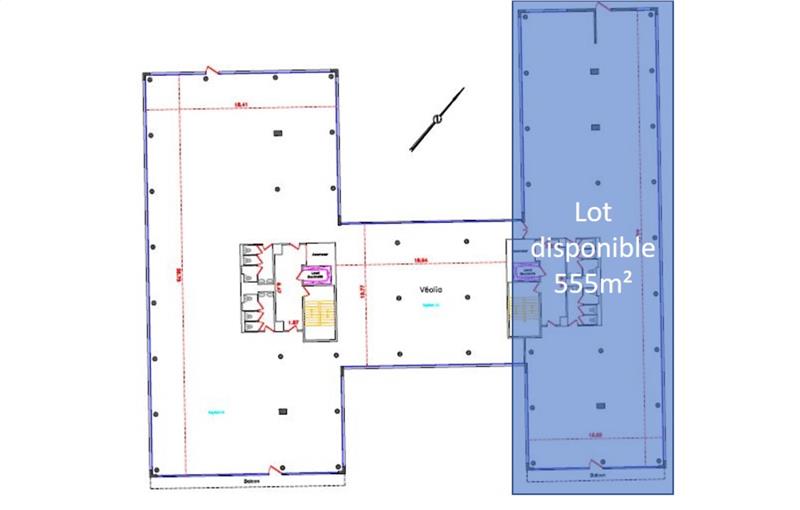 Location de bureau de 1 521 m² à Caluire-et-Cuire - 69300 plan - 1