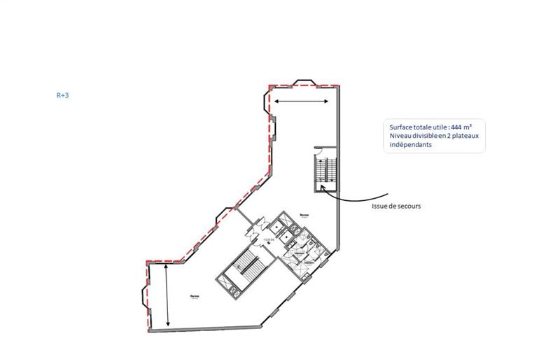 Location de bureau de 1 284 m² à Chessy - 77700 plan - 1