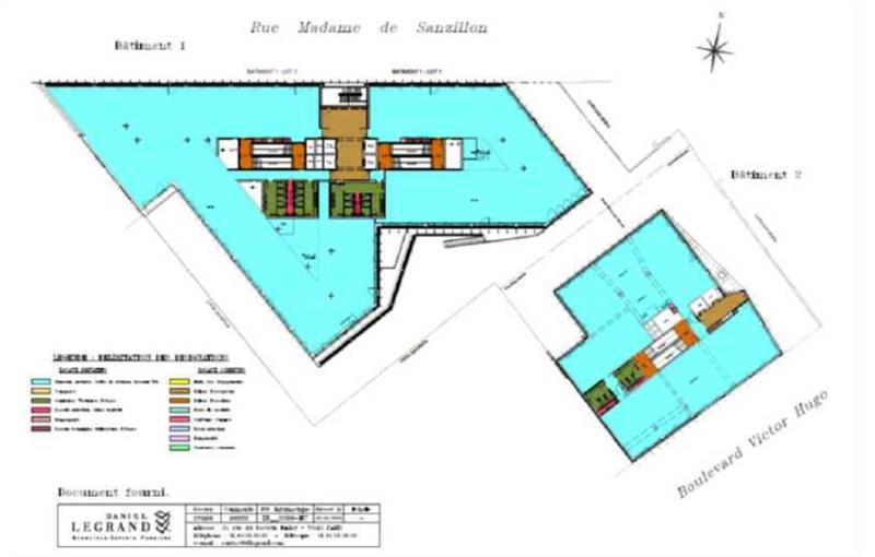 Location de bureau de 7 702 m² à Clichy - 92110 plan - 1