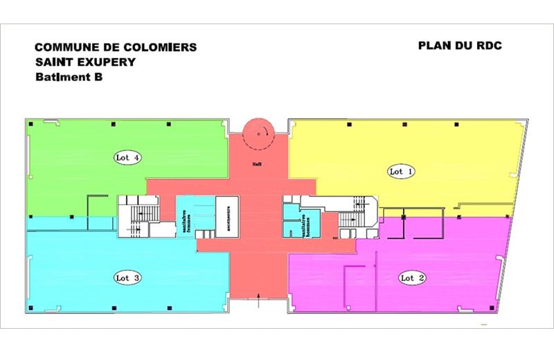 Location de bureau de 2 136 m² à Colomiers - 31770 plan - 1