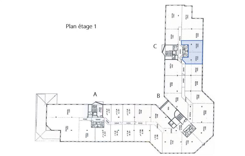 Location de bureau de 92 m² à Courcouronnes - 91080 plan - 1