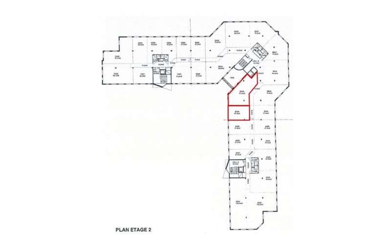 Location de bureau de 134 m² à Courcouronnes - 91080 plan - 1