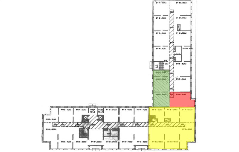Location de bureau de 364 m² à Courcouronnes - 91080 plan - 1