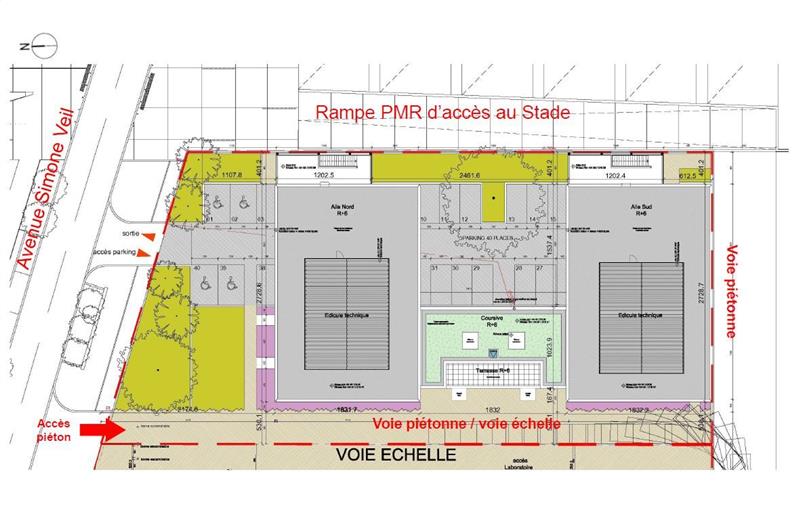 Location de bureau de 4 105 m² à Décines-Charpieu - 69150 plan - 1