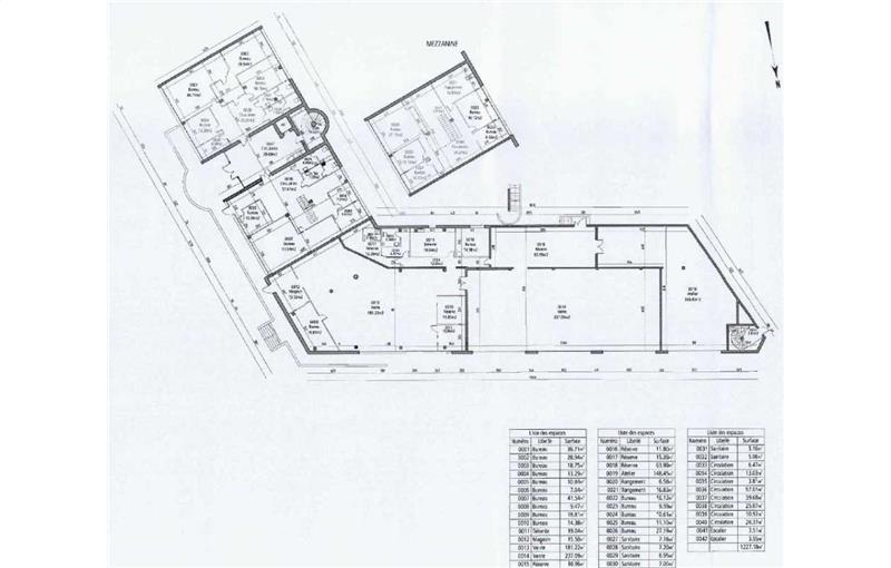 Location de bureau de 1 354 m² à Écully - 69130 plan - 1