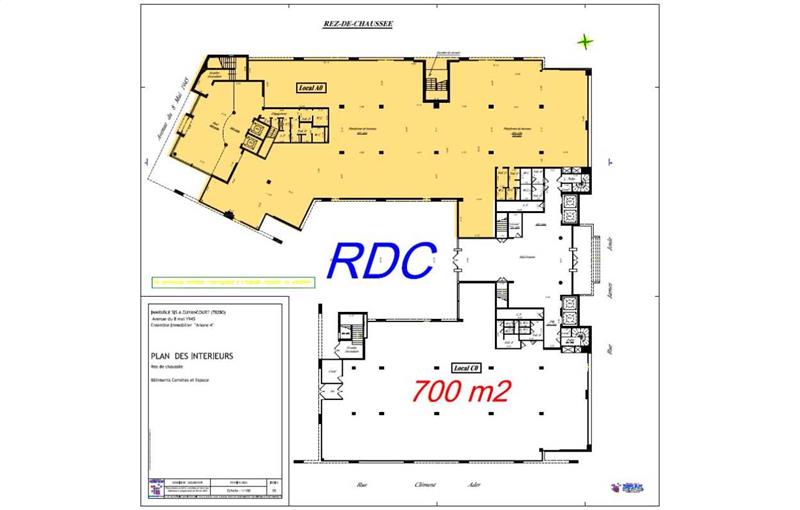 Location de bureau de 5 113 m² à Guyancourt - 78280 plan - 1