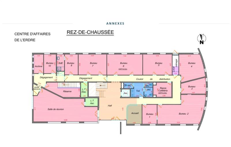 Location de bureau de 899 m² à La-Chapelle-sur-Erdre - 44240 plan - 1