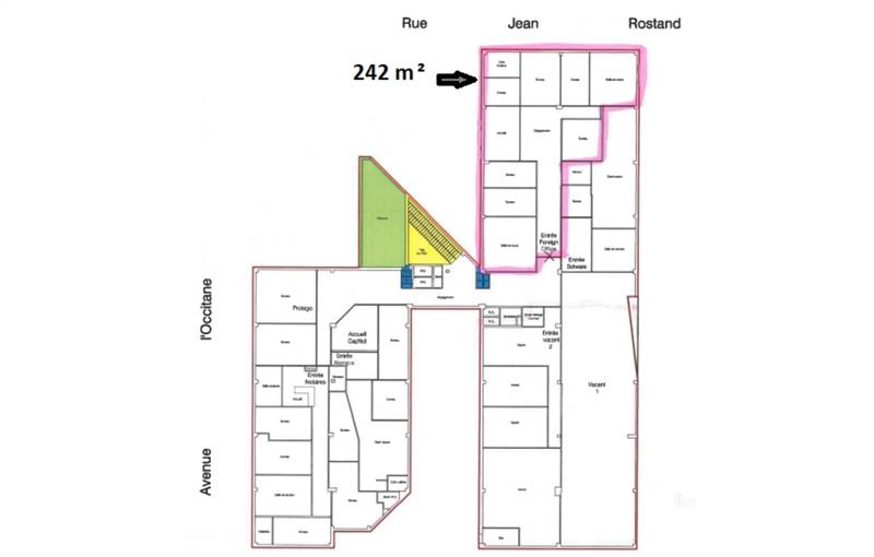 Location de bureau de 377 m² à Labège - 31670 plan - 1