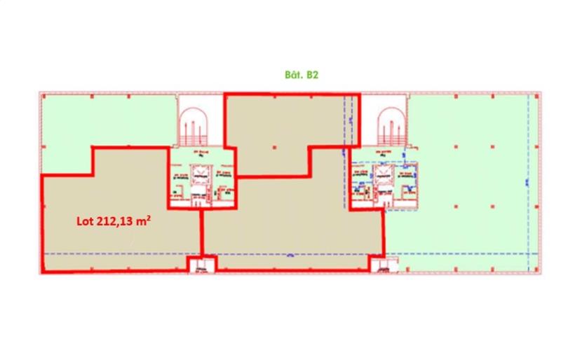 Location de bureau de 801 m² à Labège - 31670 plan - 1