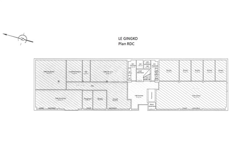 Location de bureau de 1 458 m² à Les Ulis - 91940 plan - 1