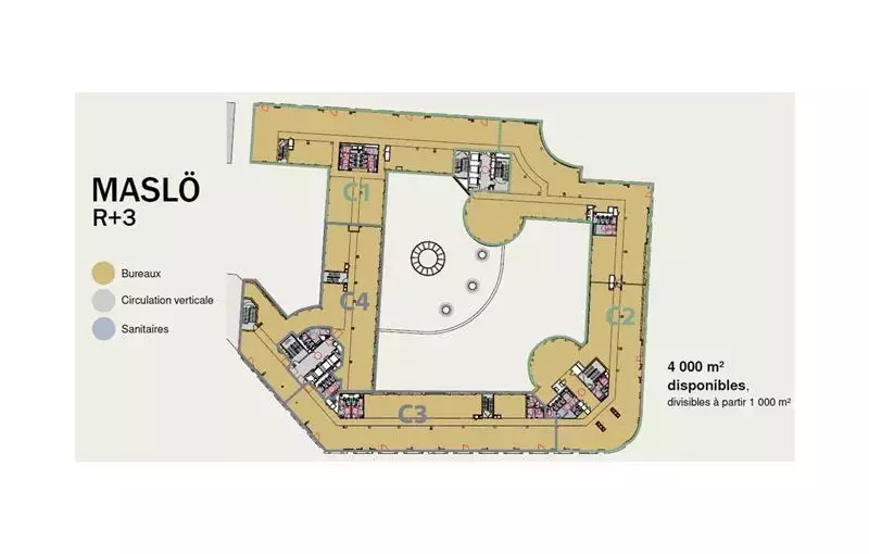 Location de bureau de 5064 m² à Levallois-Perret - 92300