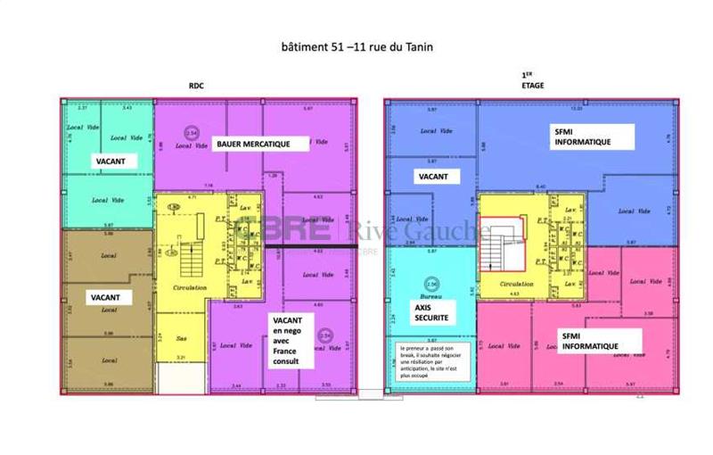 Location de bureau de 596 m² à Lingolsheim - 67380 plan - 1