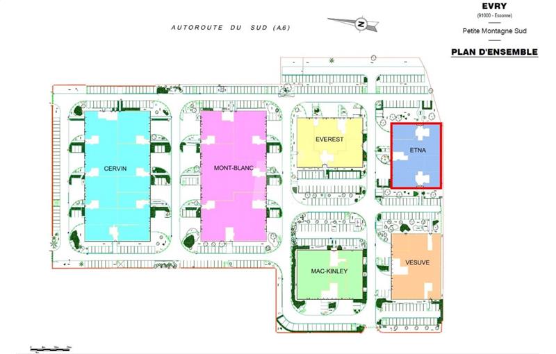Location de bureau de 641 m² à Lisses - 91090 plan - 1