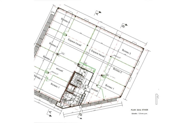 Location de bureau de 238 m² à Lormont - 33310 plan - 1