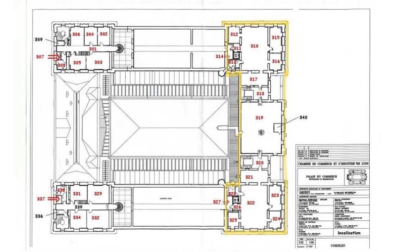 Location de bureau de 546 m² à Lyon 2 - 69002 plan - 1