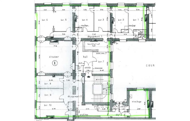 Location de bureau de 339 m² à Lyon 2 - 69002 plan - 1