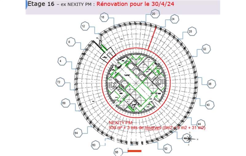 Location de bureau de 3 955 m² à Lyon 3 - 69003 plan - 1