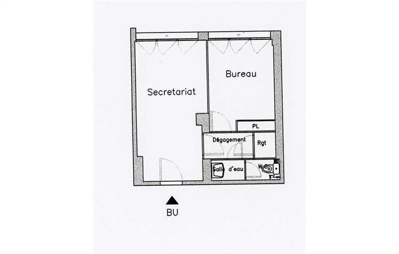 Location de bureau de 32 m² à Lyon 6 - 69006 plan - 1