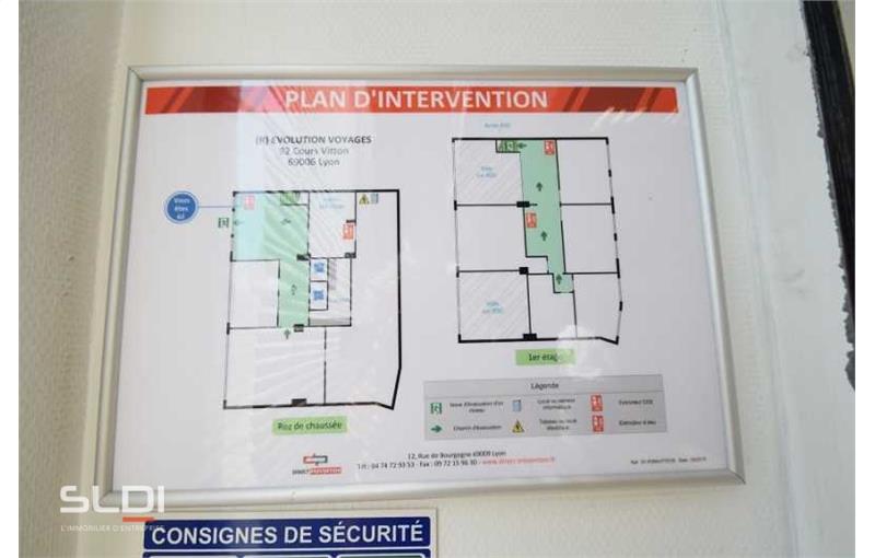 Location de bureau de 932 m² à Lyon 6 - 69006 plan - 1